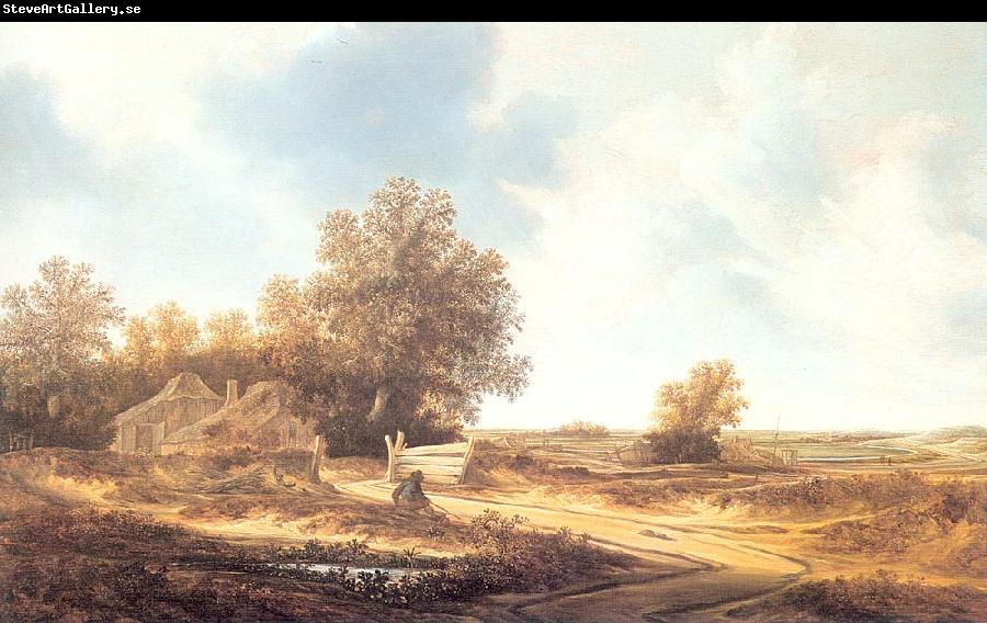 Moscher, Jacob van Dune Landscape with Farmhouse